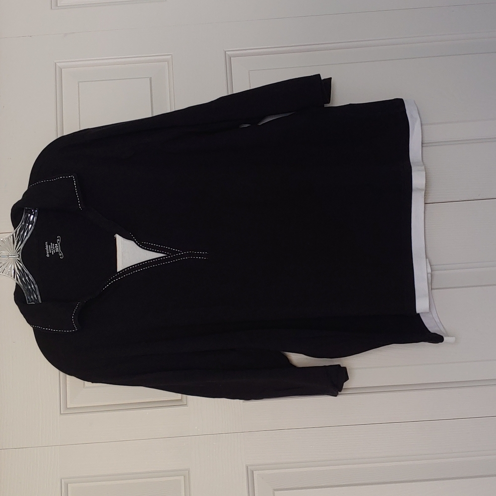 Dressbarn Women's 100% Cotton 3/4 Sleeve Knit Top, Size 22/24
